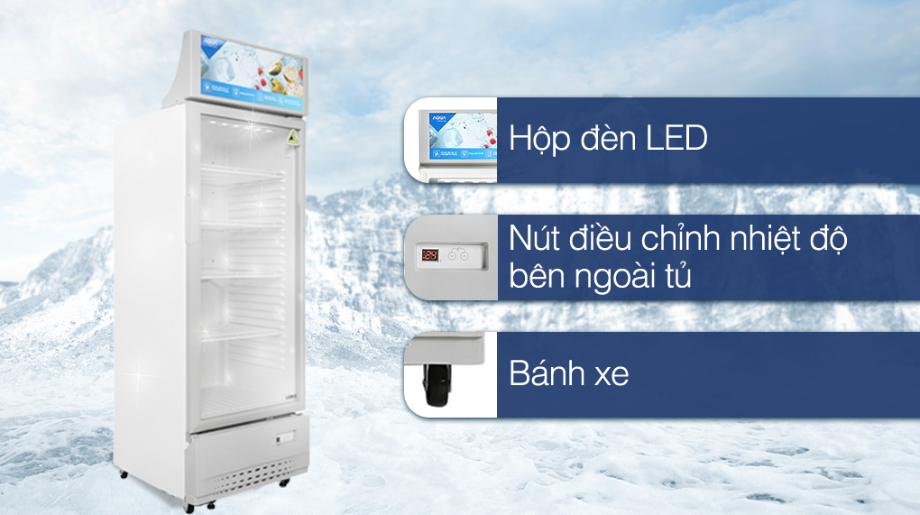 Tủ mát AQUA 280 lít AQS-AF400S