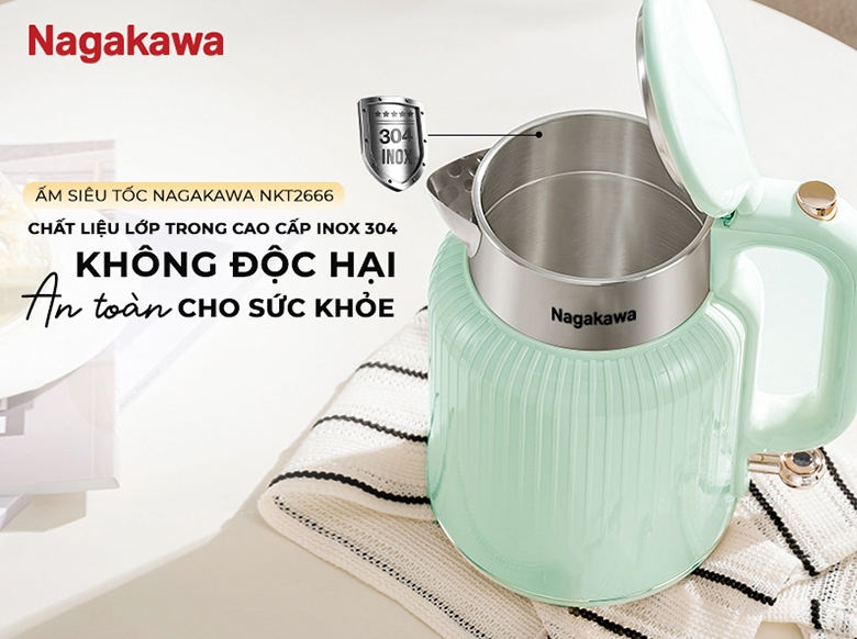 Ấm siêu tốc Nagakawa NKT2666