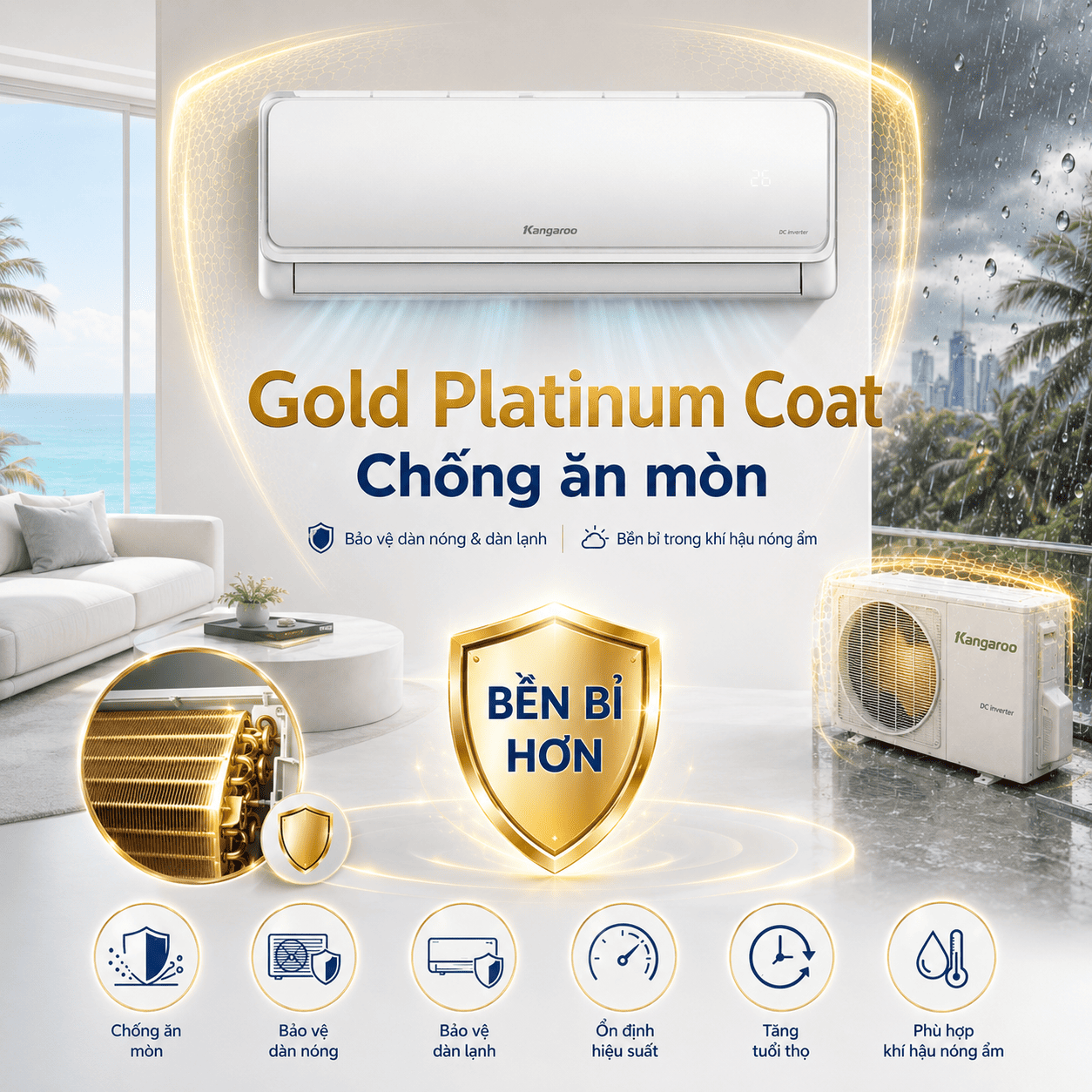 Điều hòa Kangaroo Inverter 9.000BTU KG9ACI