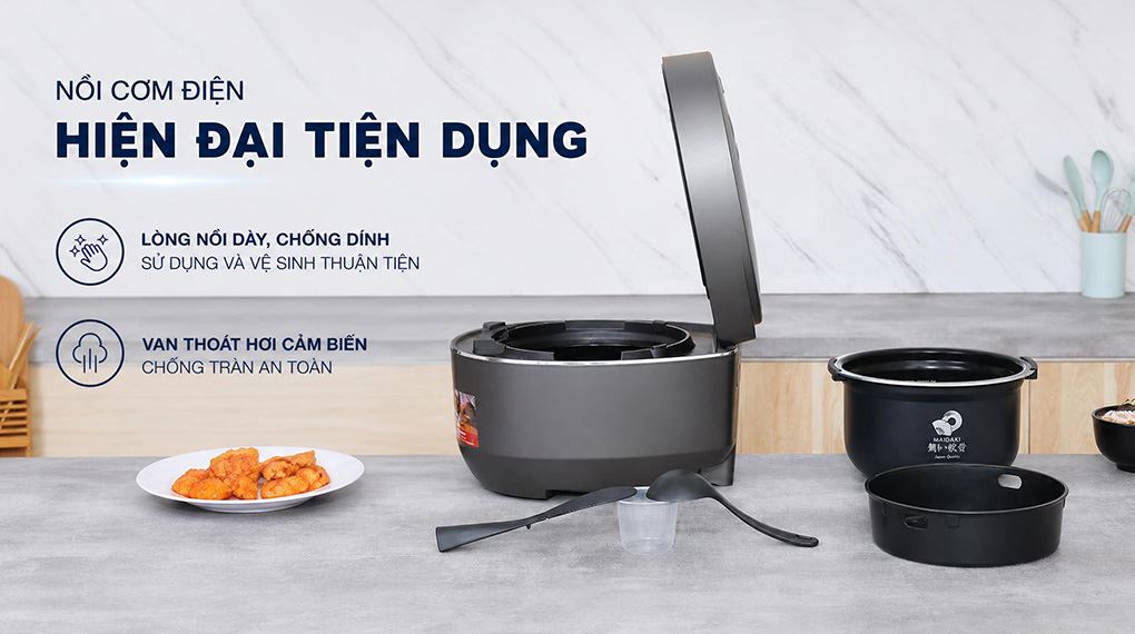 Nồi cơm điện áp suất cao tần Sharp 1.8 lít KS-XW181V-S