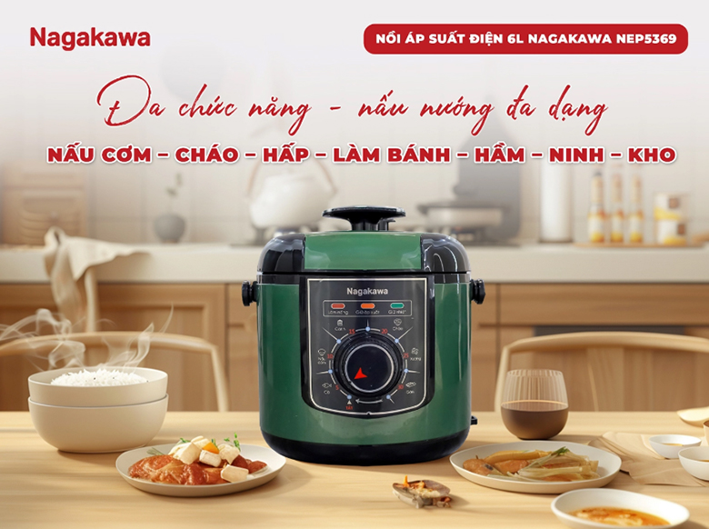 Nồi áp suất điện Nagakawa NEP5369