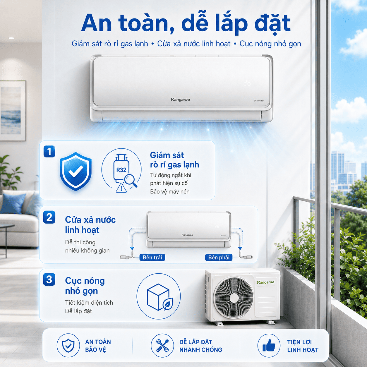 Điều hòa Kangaroo Inverter 18.000BTU KG18ACI