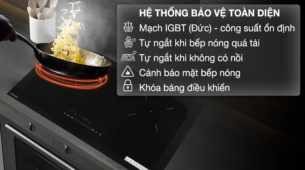 Bếp từ đôi lắp âm Panasonic KY-R72AELYUE