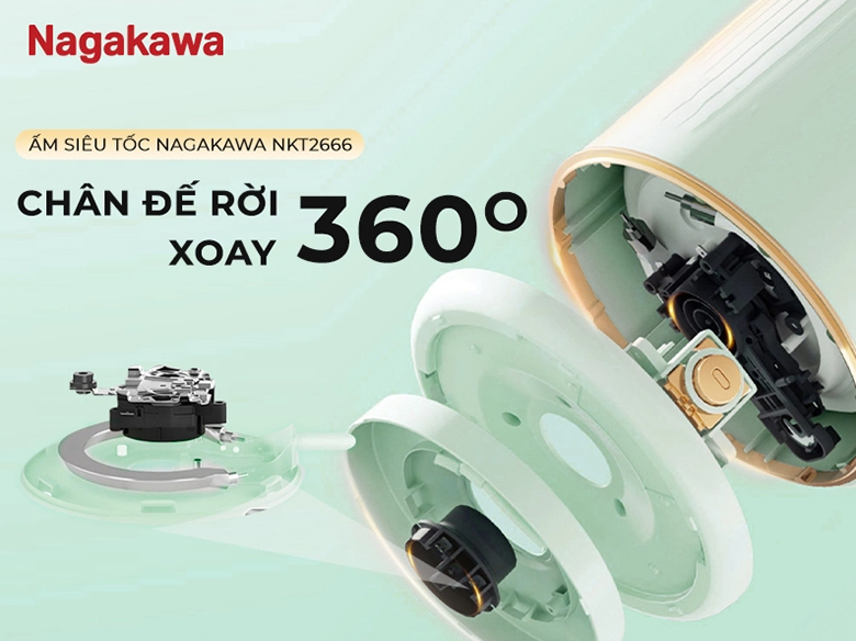 Ấm siêu tốc Nagakawa NKT2666