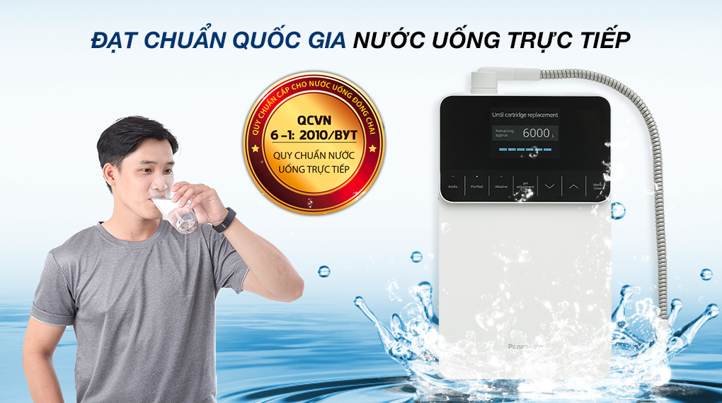 Máy lọc nước điện giải ion kiềm Panasonic TK-AS700-WVN