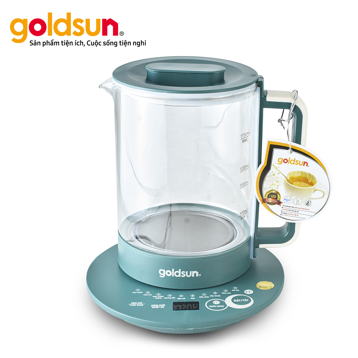 Ấm Siêu Tốc đun nước tạo Hydrogen Goldsun GKT2671