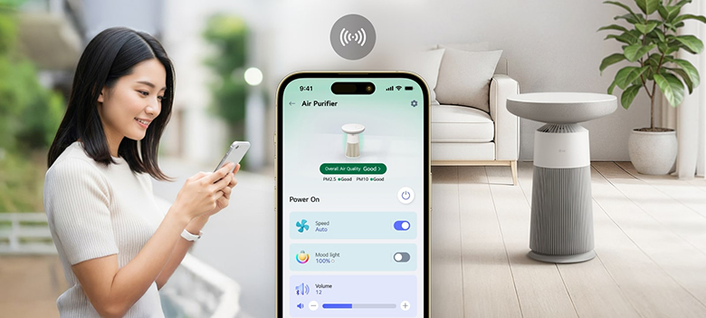 Máy lọc không khí kết hợp Loa LG PuriCare Aero Speaker 46W AS20GSHU0