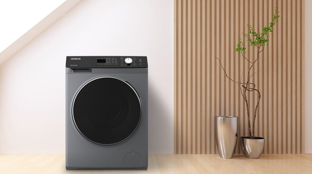 Máy giặt sấy Hitachi Inverter giặt 8.5 kg - sấy 5 kg BD-D852HVOSDG