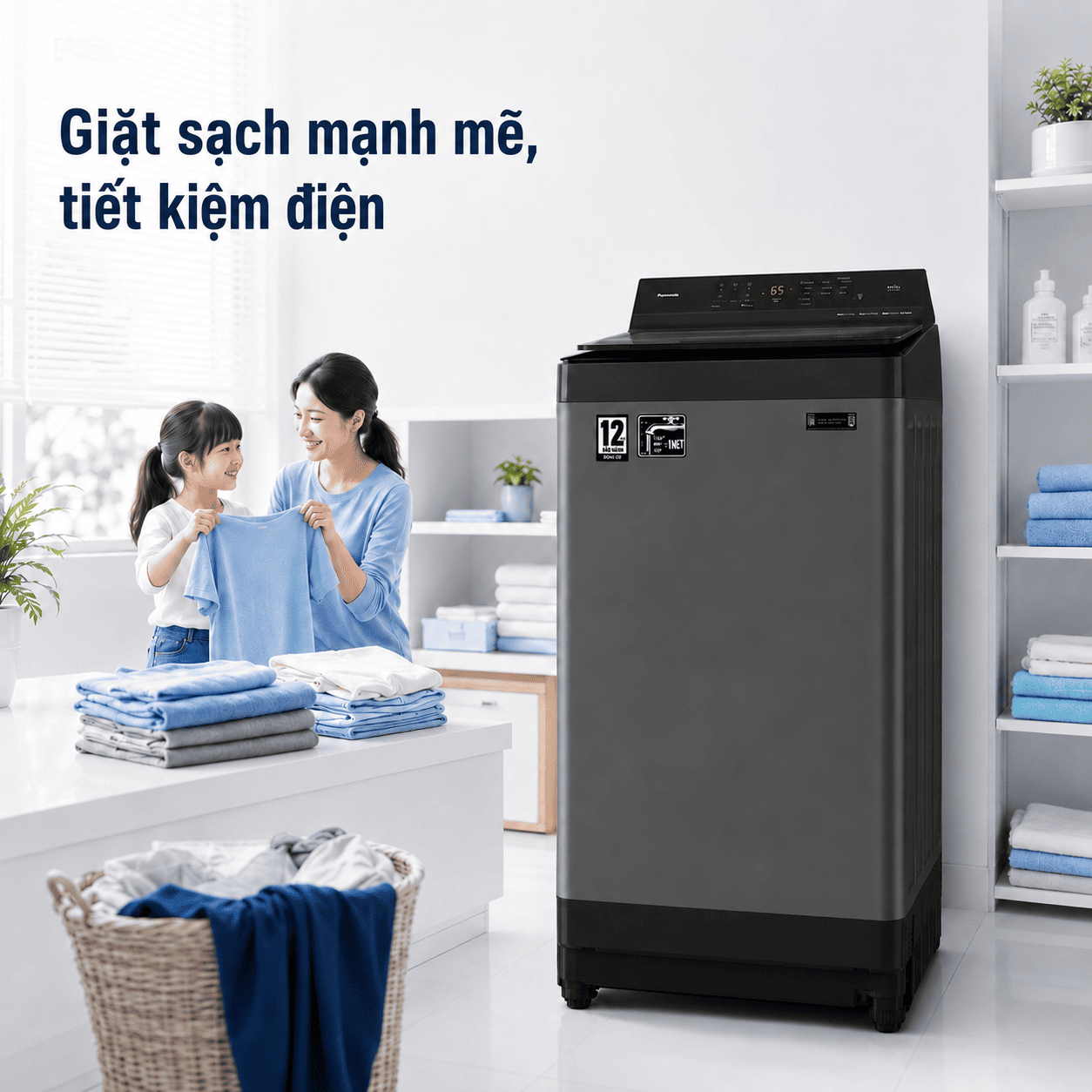 Máy giặt Panasonic Inverter 10.5 kg NA-FJ105X1BV