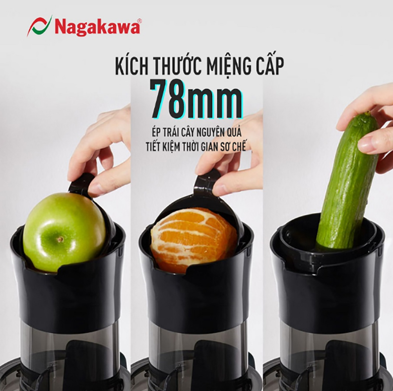 Máy ép chậm Nagakawa NAG0818 (200W)