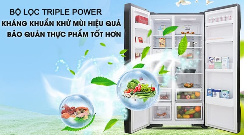 Tủ lạnh Hitachi Inverter 595 lít  R-S800PGV0(GBK)