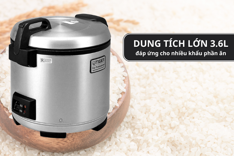 Nồi cơm điện Tiger 3.6 lít JNO-B36W-XS