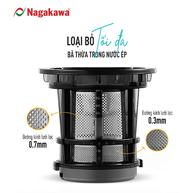 Máy ép chậm Nagakawa NAG0818 (200W)