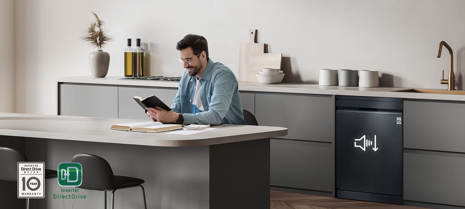 Máy rửa bát độc lập LG LDN14BLA5.ABMPEVN