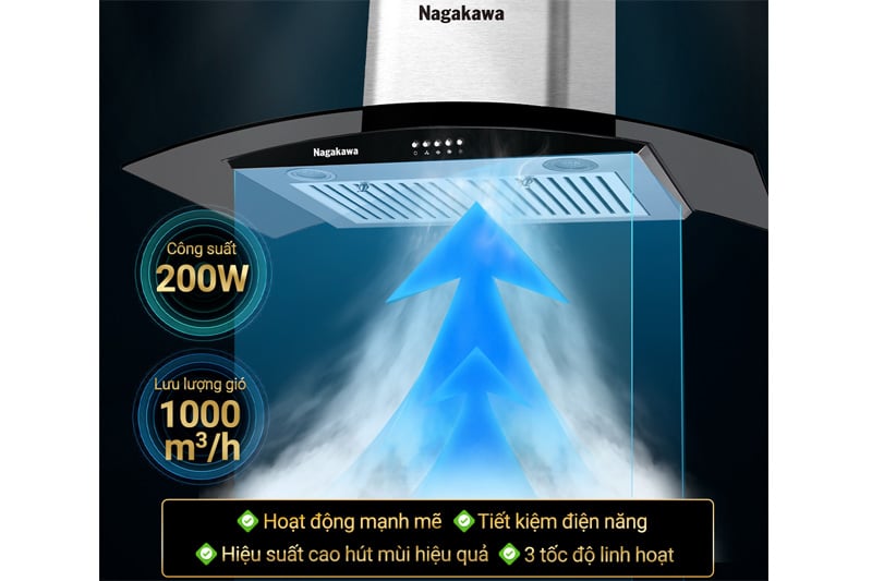Máy hút mùi Nagakawa NAG1853-70