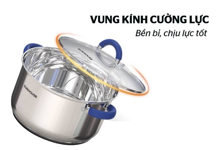 Bộ nồi Inox 3 đáy Sunhouse SHG361