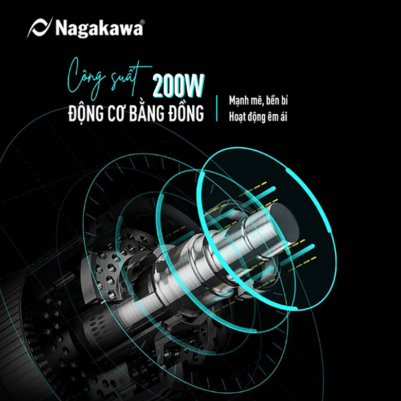 Máy ép chậm Nagakawa NAG0818 (200W)