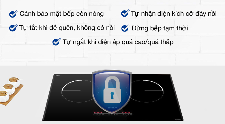 Bếp từ đôi lắp âm Chef's DIH333