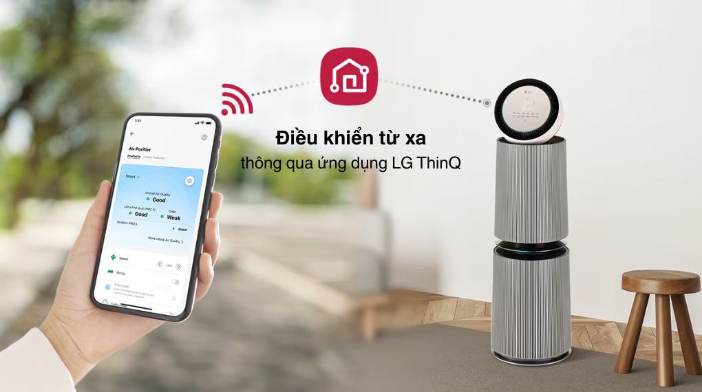 Máy lọc không khí LG PuriCare 360 Alpha Double 72W AS10GDBY0