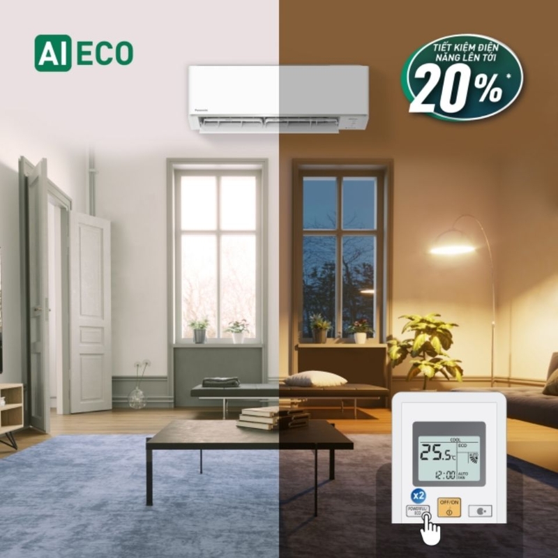 Điều hòa Panasonic 1 chiều Inverter 12.000BTU RU12AKH