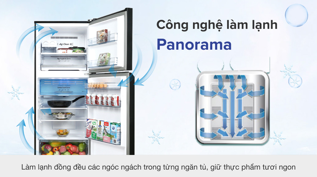 Tủ lạnh Panasonic Inverter 326 lít NR-TL351VGMV