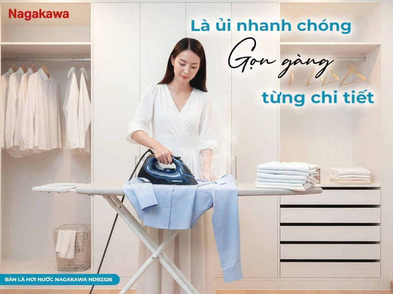 Bàn là hơi nước Nagakawa NDR2326