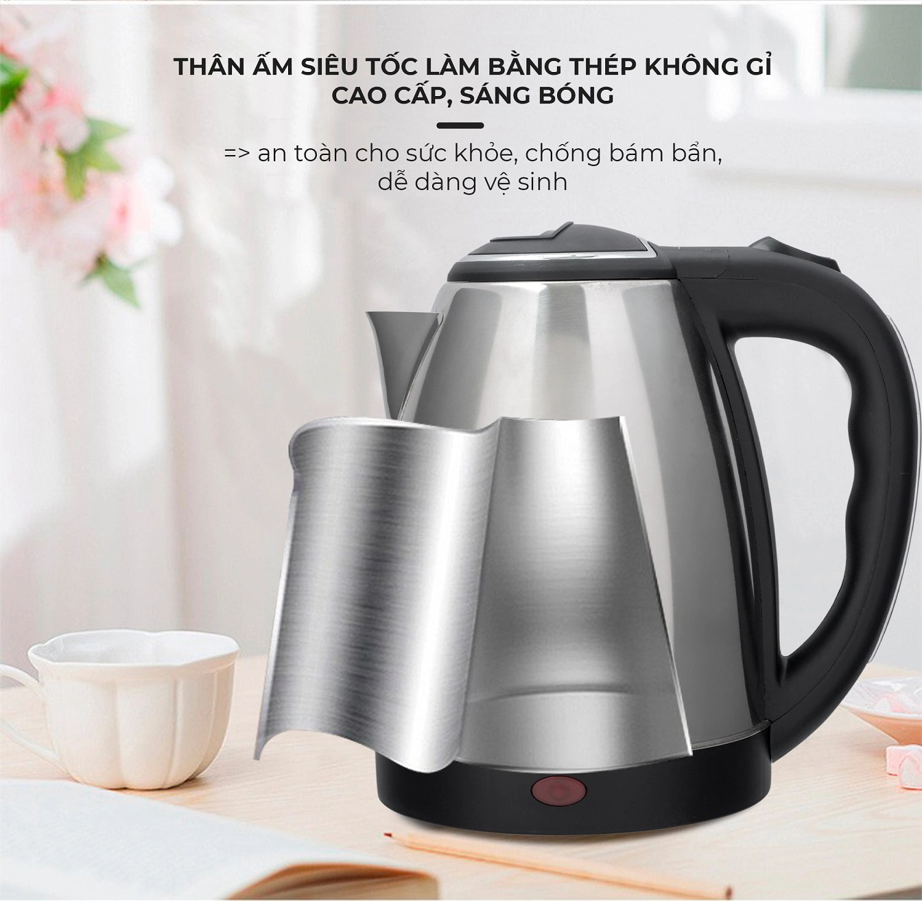 Ấm siêu tốc 1.8L Nagakawa NAG0308