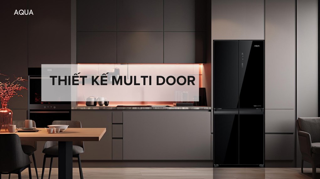 Tủ lạnh Aqua Inverter 410 lít AQR-M466XA(GB)