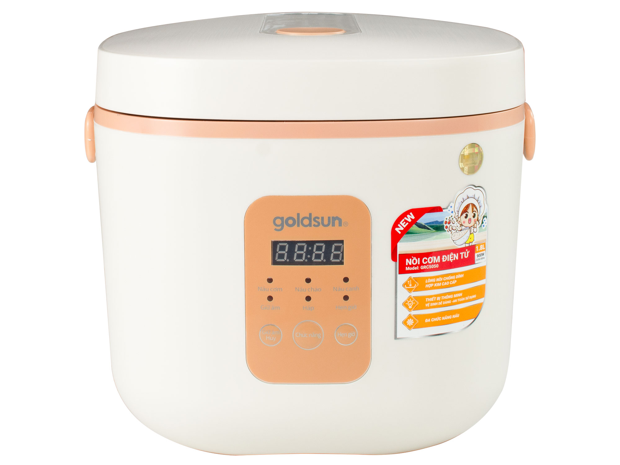 Nồi cơm điện tử Goldsun 1.8 lít GRC5050