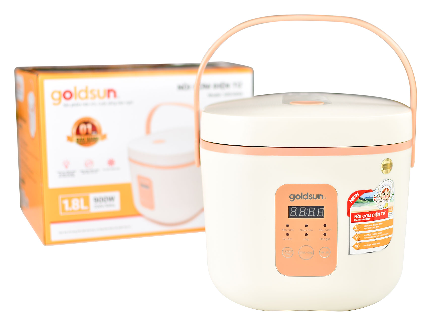 Nồi cơm điện tử Goldsun 1.8 lít GRC5050