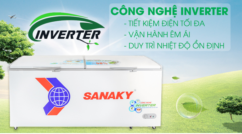 Tủ đông Sanaky Inverter 761 lít VH8699HY3