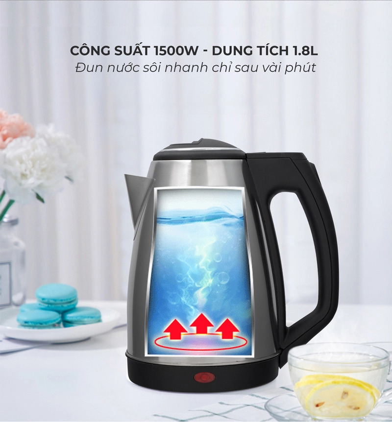 Ấm siêu tốc 1.8L Nagakawa NAG0308