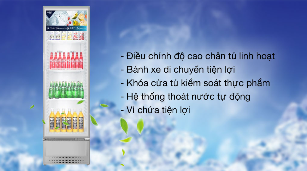 Tủ mát Aqua 215 Lít AQS-AF340N