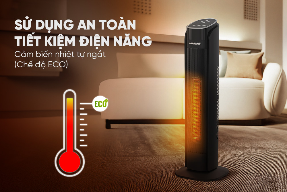 Sưởi điện Ceramic Sunhouse SHD7077