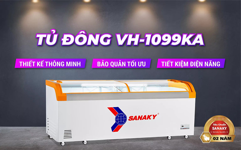 Tủ Đông Sanaky 750 lít VH1099KA