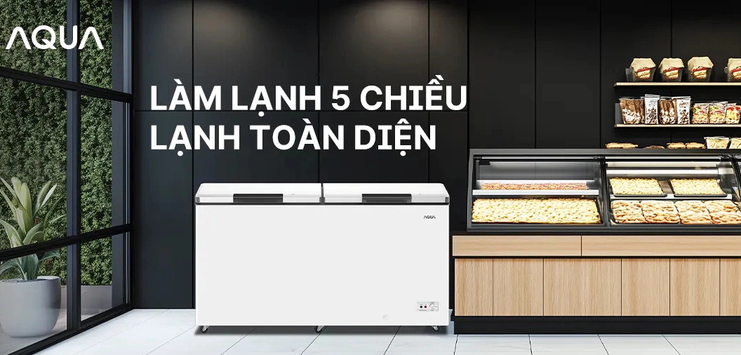 Tủ đông Aqua Inverter 508 lít AQF-C6901EN