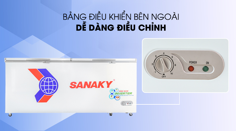 Tủ đông Sanaky Inverter 761 lít VH8699HY3
