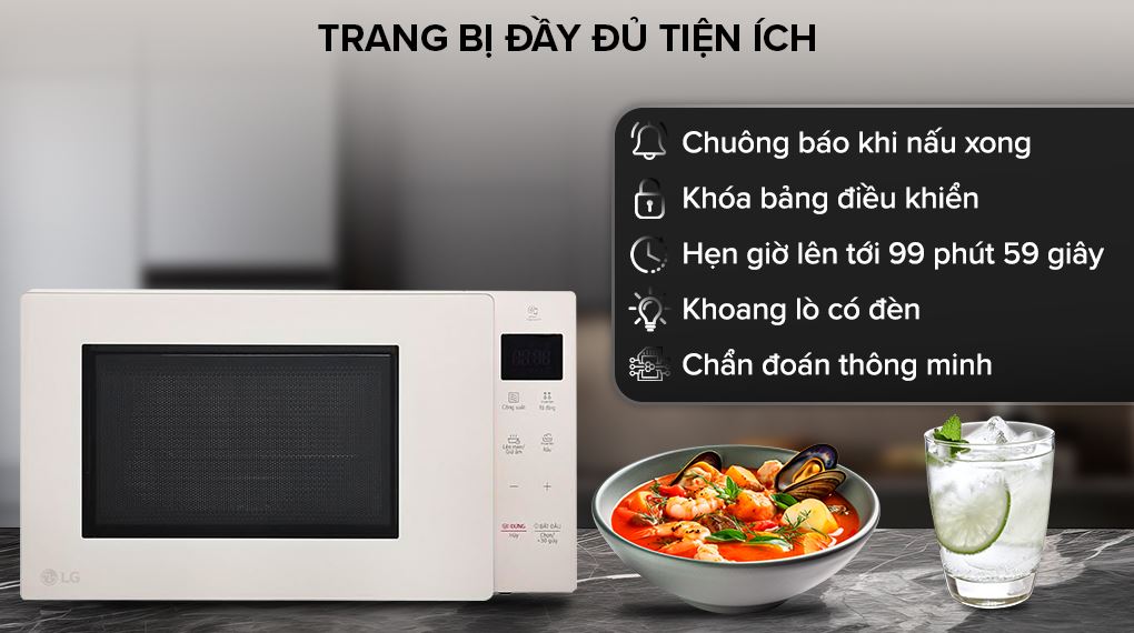 Lò vi sóng LG 25 lít MS2535GIK.BSEPLVN