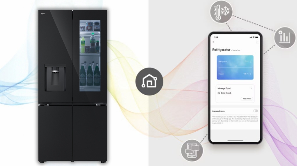 Tủ lạnh LG Inverter 612 lít Multi Door InstaView LFD61BLGAI.ABMPEVN