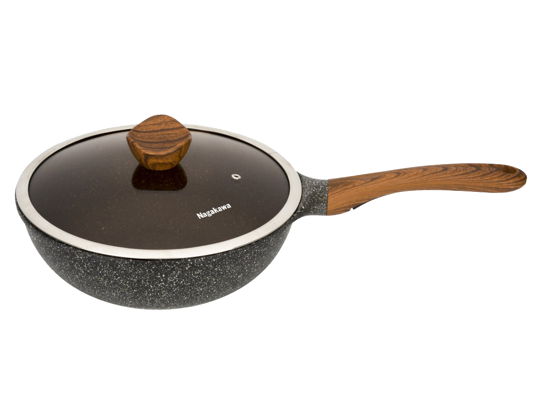 Chảo chống dính nguyên khối đáy từ Nagakawa NAG2854 (28cm)