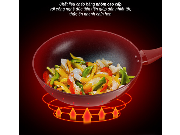 Chảo kim cương đáy từ Nagakawa NAG2451 (24cm)