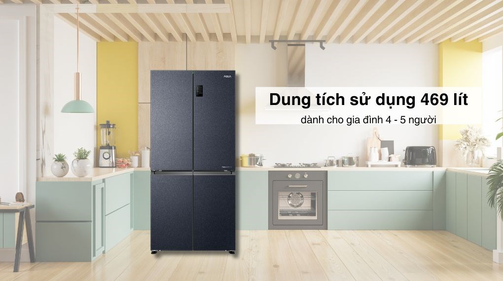 Tủ lạnh Aqua Inverter 469 lít AQR-M532XA(CBC)