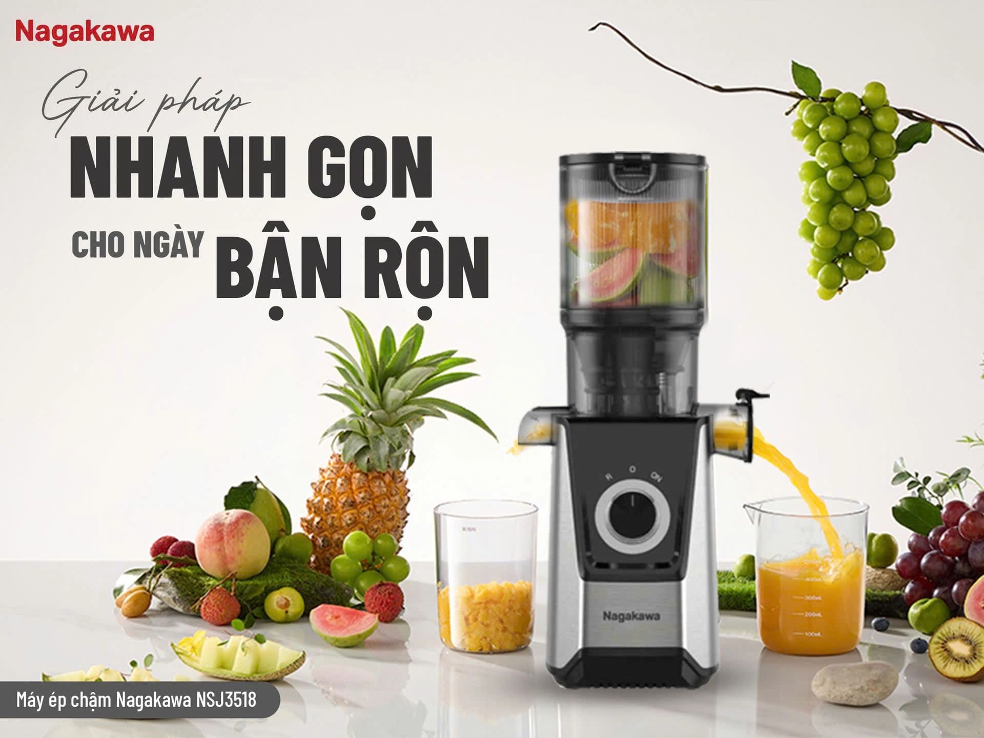 Máy ép chậm Nagakawa NSJ3518