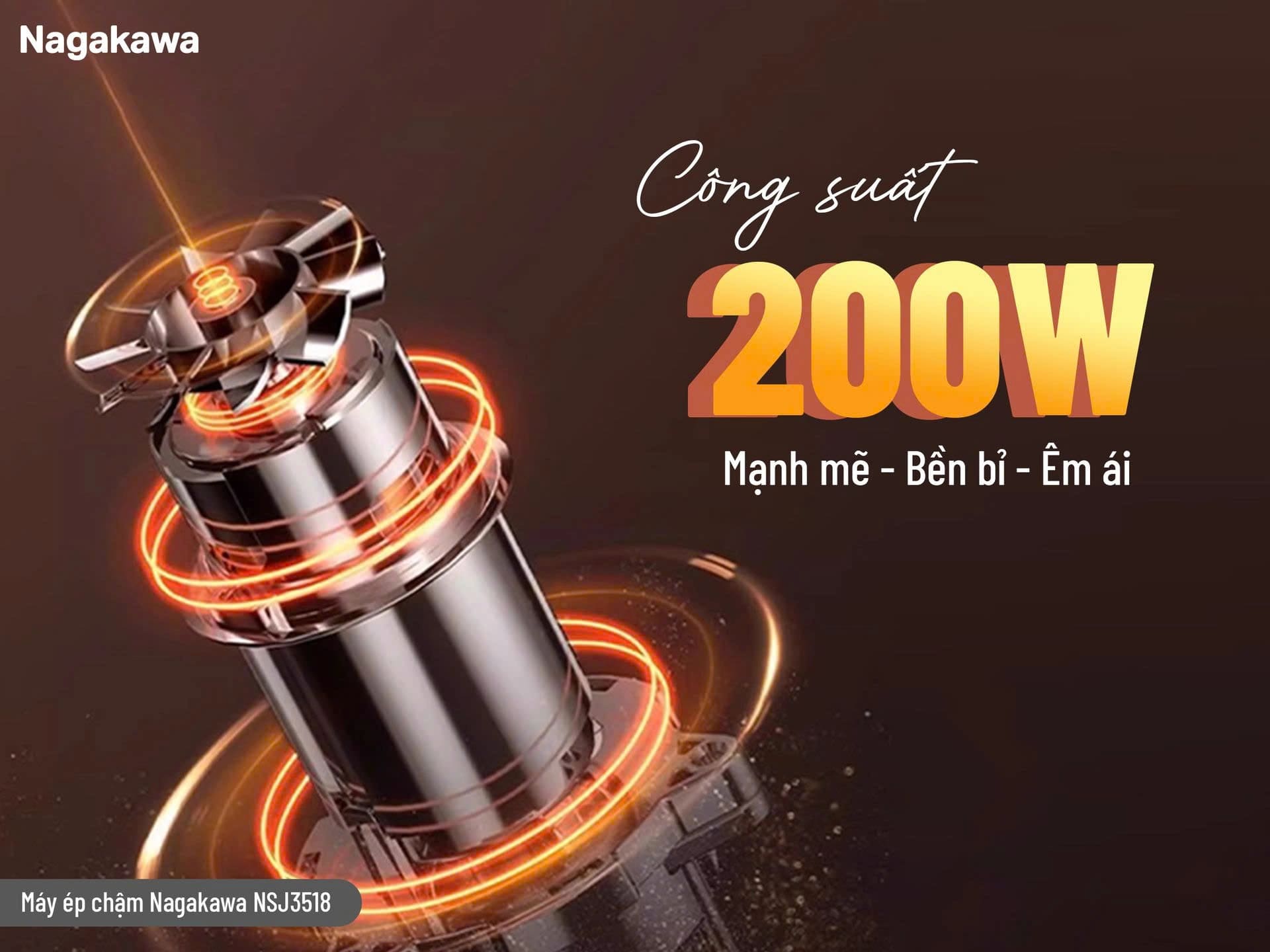 Máy ép chậm Nagakawa NSJ3518