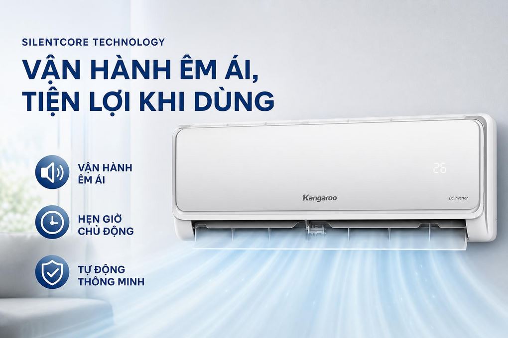Điều Hòa Kangaroo Inverter 1.5 HP KG12ACI