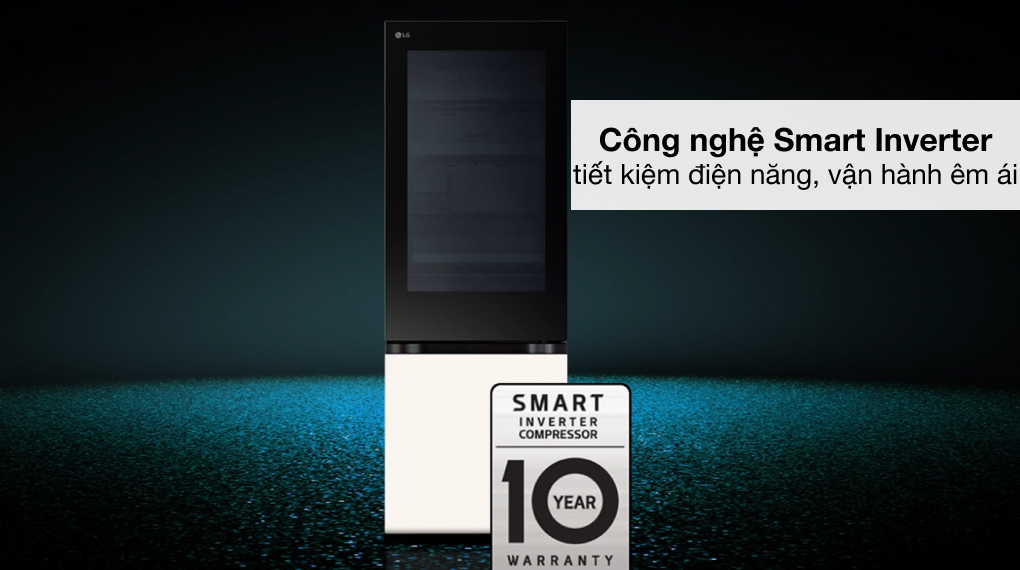 Tủ lạnh LG Inverter 340 lít InstaView LBB33BGMAI.ABEPEVN