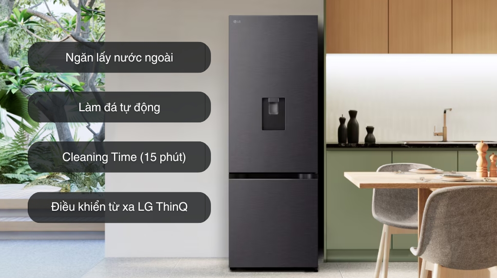 Tủ lạnh LG Inverter 332 lít LBD33BLMA
