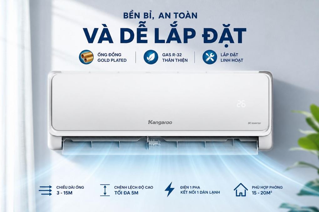 Điều Hòa Kangaroo Inverter 1.5 HP KG12ACI