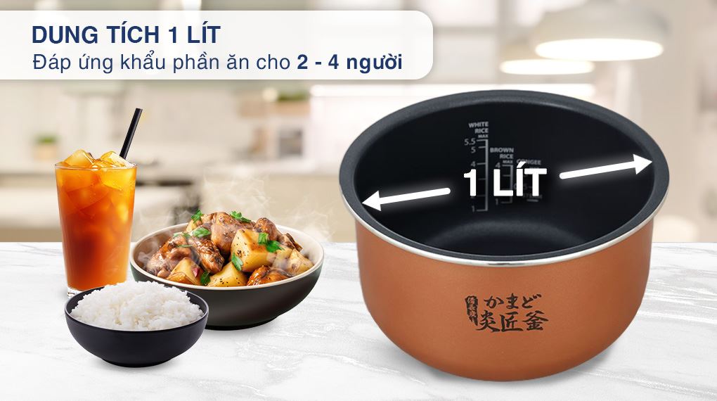 Nồi cơm điện tử Toshiba 1 lít RC-10DR5UVN(H)