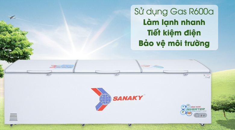 Tủ đông Sanaky Inverter 1.200 lít VH1399HY3